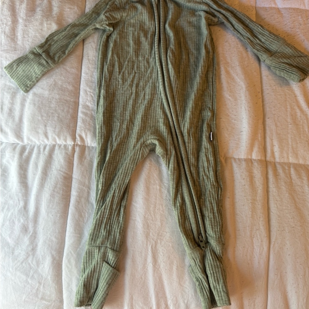 Little Sleepies Green Footies Pajamas